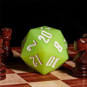 Jester's Bounce | 55mm Luminous D20 Silicone | Green - Only-Games