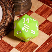 Jester's Bounce | 55mm Luminous D20 Silicone | Green - Only-Games