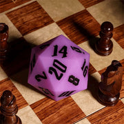 Jester's Bounce | 55mm Luminous D20 Silicone | Purple - Only-Games