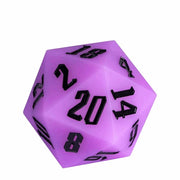 Jester's Bounce | 55mm Luminous D20 Silicone | Purple - Only-Games
