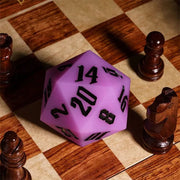 Jester's Bounce | 55mm Luminous D20 Silicone | Purple - Only-Games