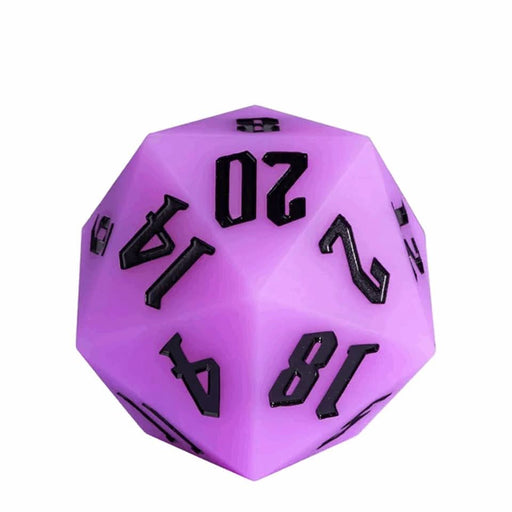 Jester's Bounce | 55mm Luminous D20 Silicone | Purple - Only-Games