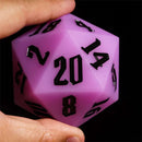 Jester's Bounce | 55mm Luminous D20 Silicone | Purple - Only-Games