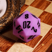 Jester's Bounce | 55mm Luminous D20 Silicone | Purple - Only-Games