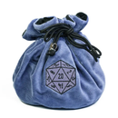 Velvet Vault | Super-Soft Large Dice Bag | Blue - Only-Games