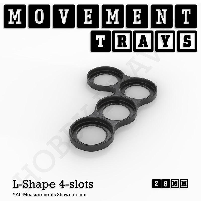 28mm Movement Trays for Tabletop Games | Wargaming | Full Range - Only-Games