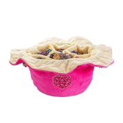 Velvet Vault | Super-Soft Large Dice Bag | Pink - Only-Games