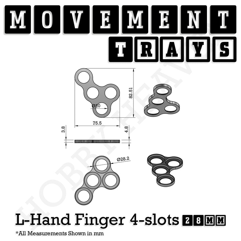 28mm Movement Trays for Tabletop Games | Wargaming | Full Range - Only-Games