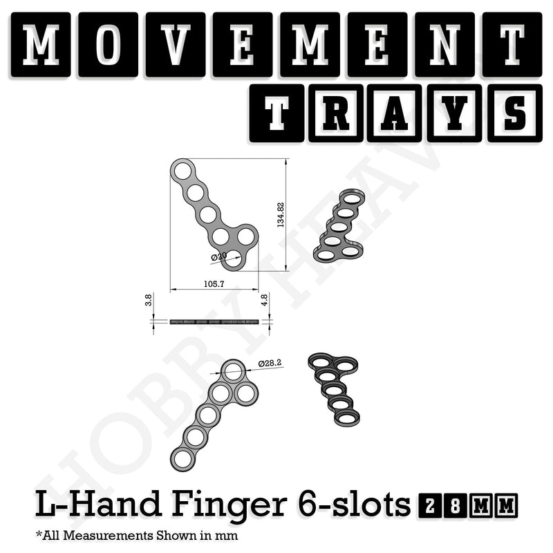 28mm Movement Trays for Tabletop Games | Wargaming | Full Range - Only-Games