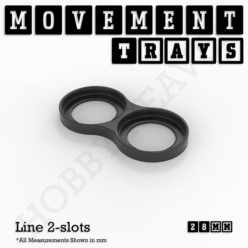 28mm Movement Trays for Tabletop Games | Wargaming | Full Range - Only-Games