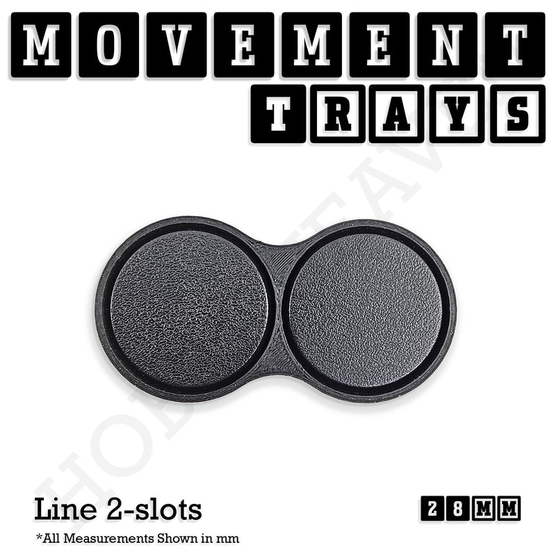 28mm Movement Trays for Tabletop Games | Wargaming | Full Range - Only-Games