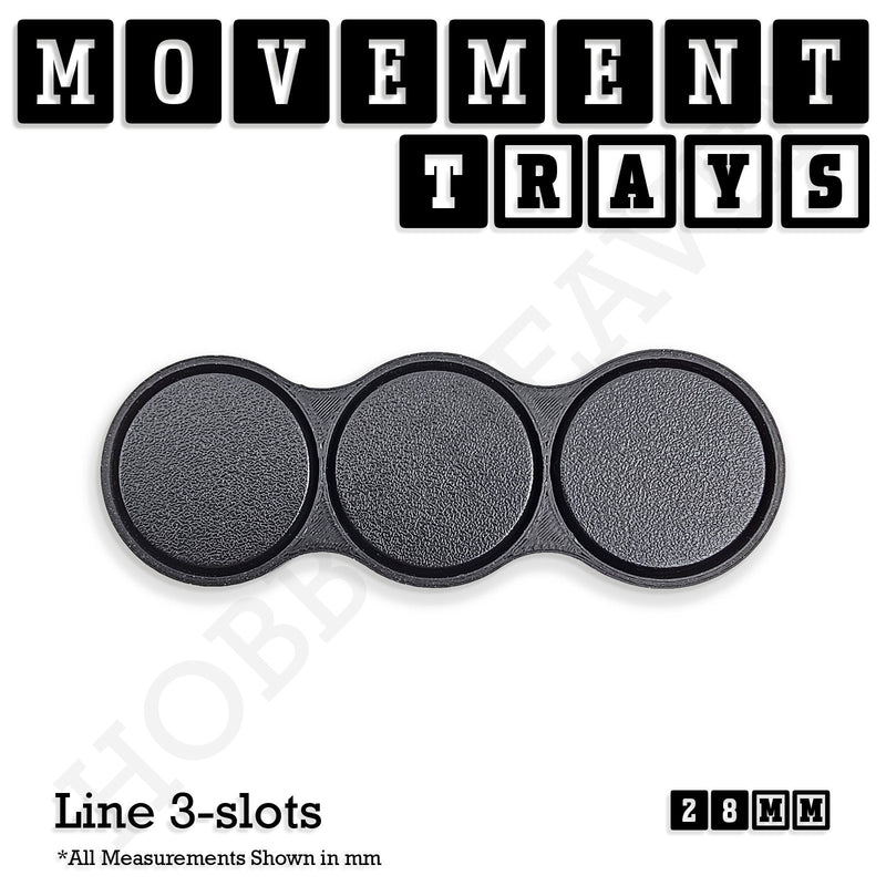 28mm Movement Trays for Tabletop Games | Wargaming | Full Range - Only-Games