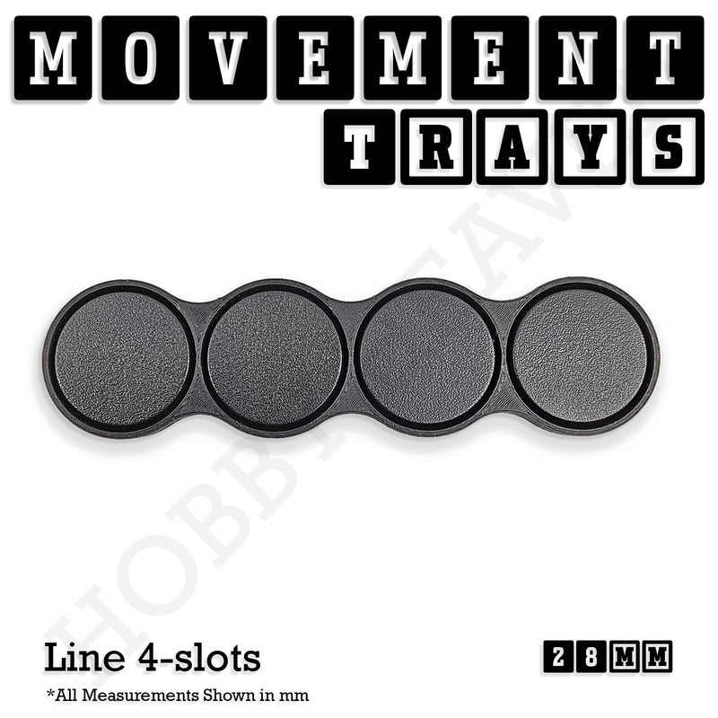 28mm Movement Trays for Tabletop Games | Wargaming | Full Range - Only-Games