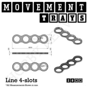 28mm Movement Trays for Tabletop Games | Wargaming | Full Range - Only-Games