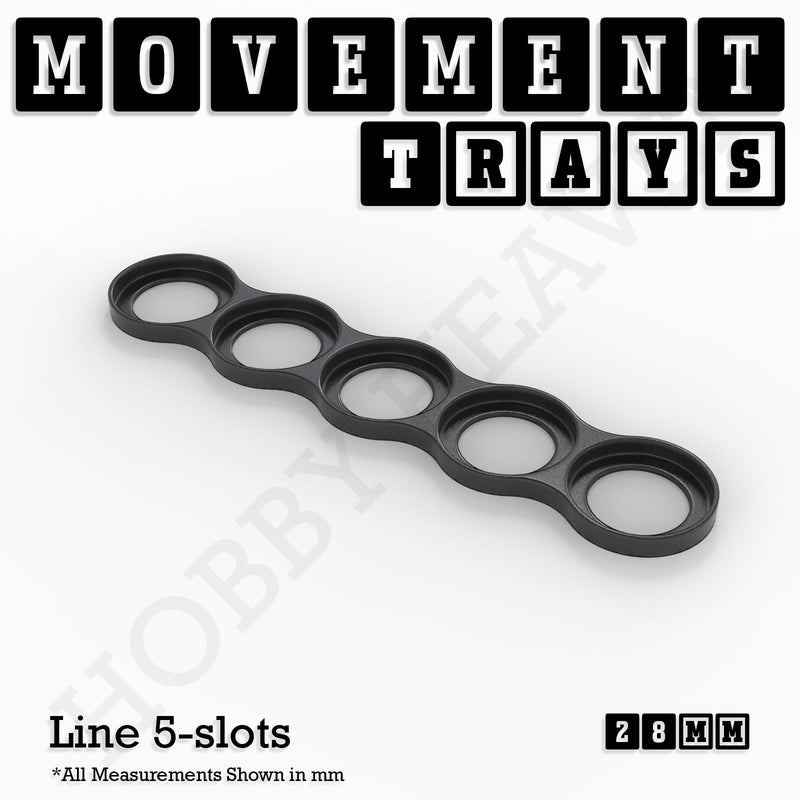 28mm Movement Trays for Tabletop Games | Wargaming | Full Range - Only-Games