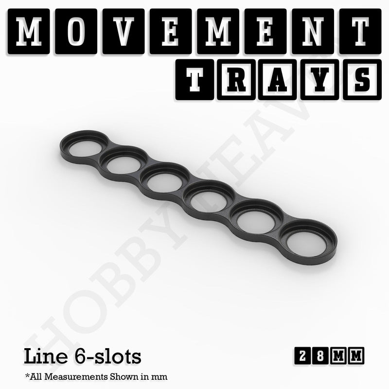 28mm Movement Trays for Tabletop Games | Wargaming | Full Range - Only-Games