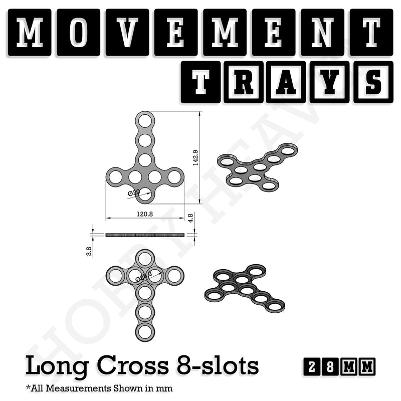 28mm Movement Trays for Tabletop Games | Wargaming | Full Range - Only-Games