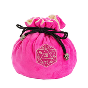 Velvet Vault | Super-Soft Large Dice Bag | Pink - Only-Games