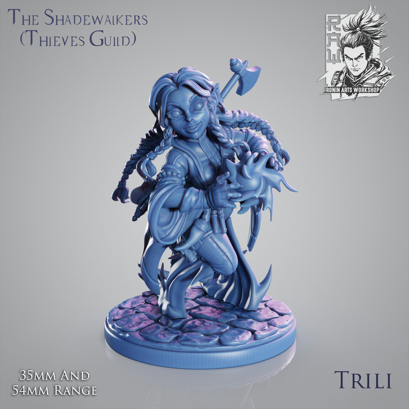 Trili - Female Gnome Thief - 54mm - Only-Games