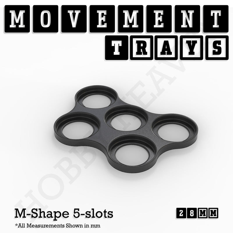 28mm Movement Trays for Tabletop Games | Wargaming | Full Range - Only-Games