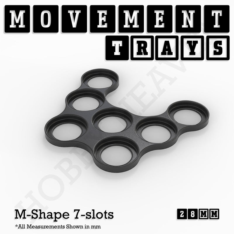 28mm Movement Trays for Tabletop Games | Wargaming | Full Range - Only-Games