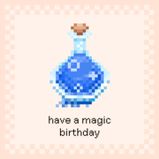 Mana Potion Birthday Card - Only-Games