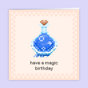 Mana Potion Birthday Card - Only-Games
