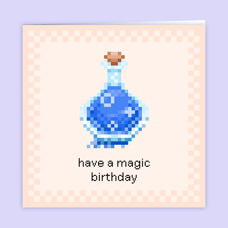 Mana Potion Birthday Card - Only-Games