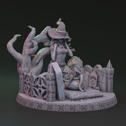 Mysterious witchcraft of Lionila - Marina von Litta diorama 32mm - Only-Games