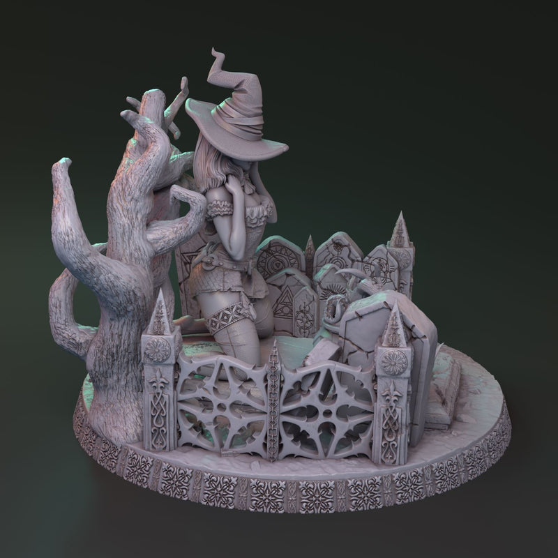 Mysterious witchcraft of Lionila - Marina von Litta diorama 32mm - Only-Games
