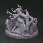 Mysterious witchcraft of Lionila - Marina von Litta diorama 32mm - Only-Games