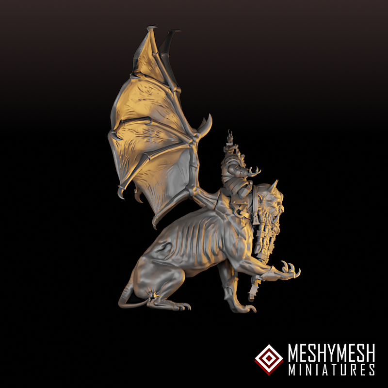 Evil Dwarf Lamassu & Fellsmith 28mm