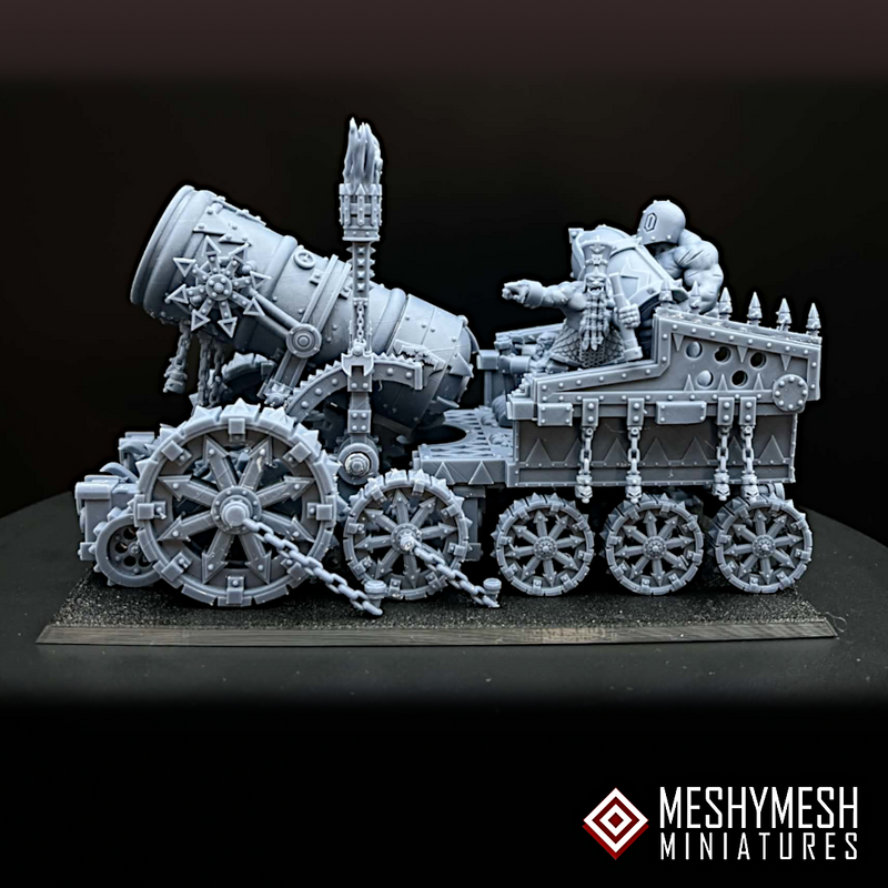 Evil Dwarf Tyrant Cannon 28mm