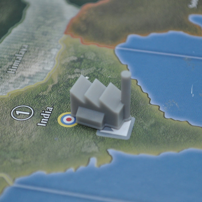 42pc 3D Printed Axis and Allies Global 1940 Factory Upgrades