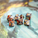 Black Splatter Dice Set