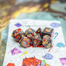 Black Splatter Dice Set