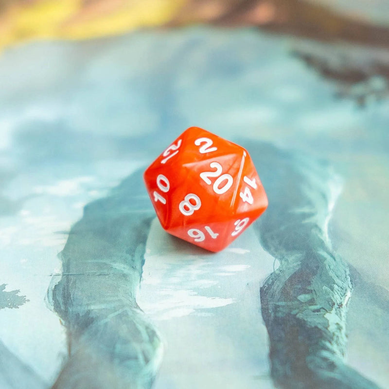 Red Pearl Dice Set
