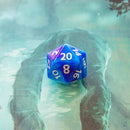 Tie-Dye Blue and Navy Dice Set