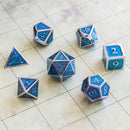 Simple Blue and Silver Metal Set