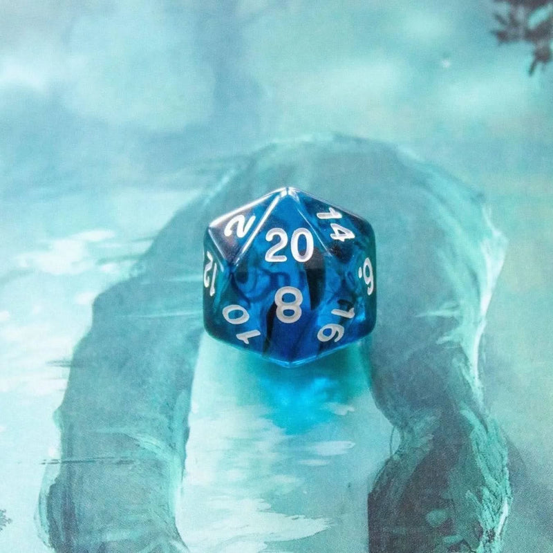 Blue Smoke Dice Set
