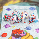 Multi-Coloured Splatter Dice Set
