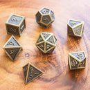 Full Gold Metal Dice Set