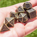 Full Gold Metal Dice Set