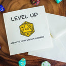 Birthday Card Level Up +1 Wisdom