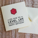 Birthday Card Level Up