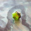 Green and Black Tie-Dye Dice Set