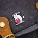 It's Fine I'm Fine Cat Pin