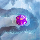 Purple and White Two Tone Dice Set