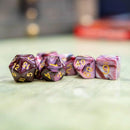 Two Tone Pink and White Dice Set