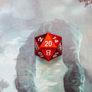 Red Metal Dice Set
